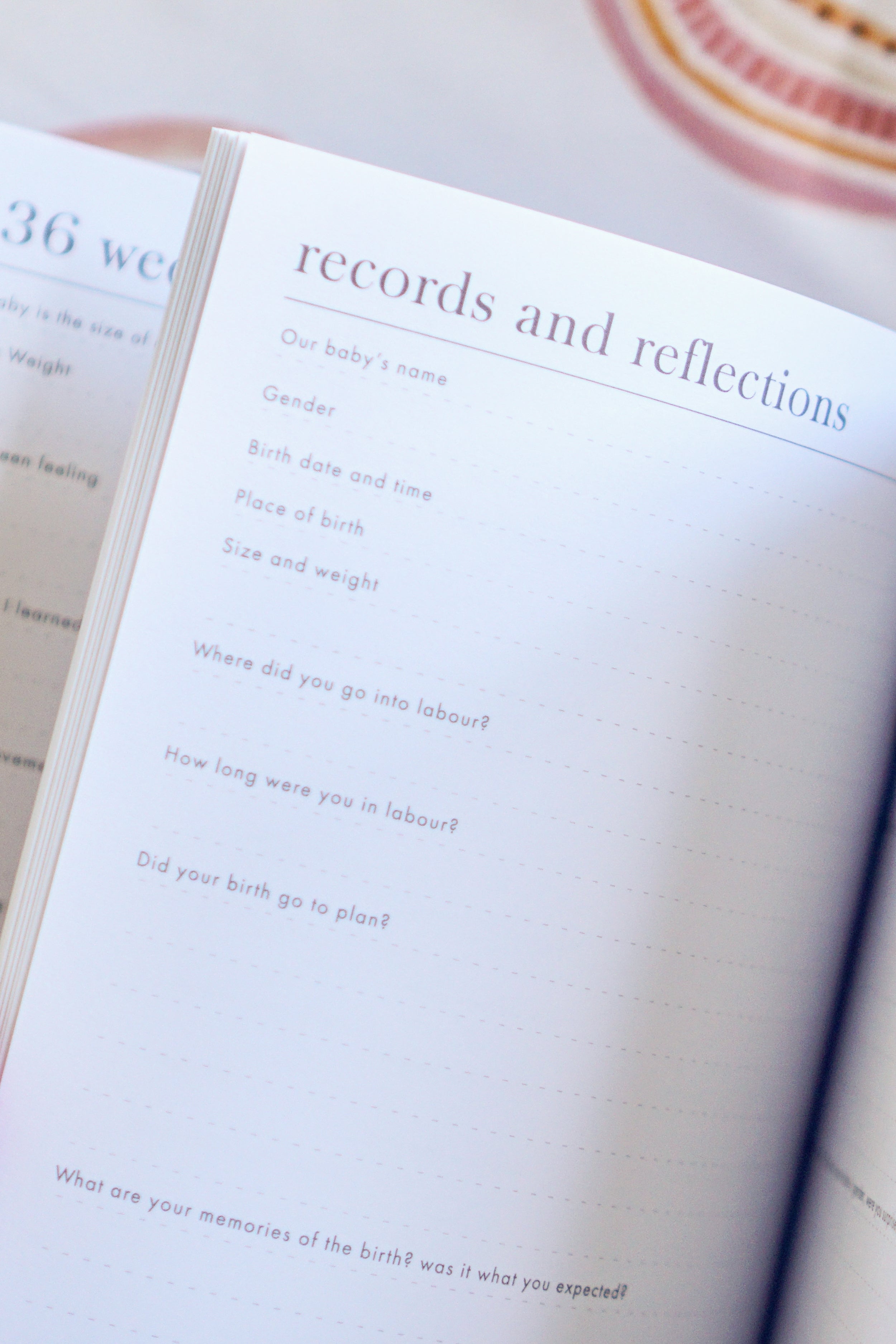 Made With Love - Pregnancy Journal journal Forget Me Not 