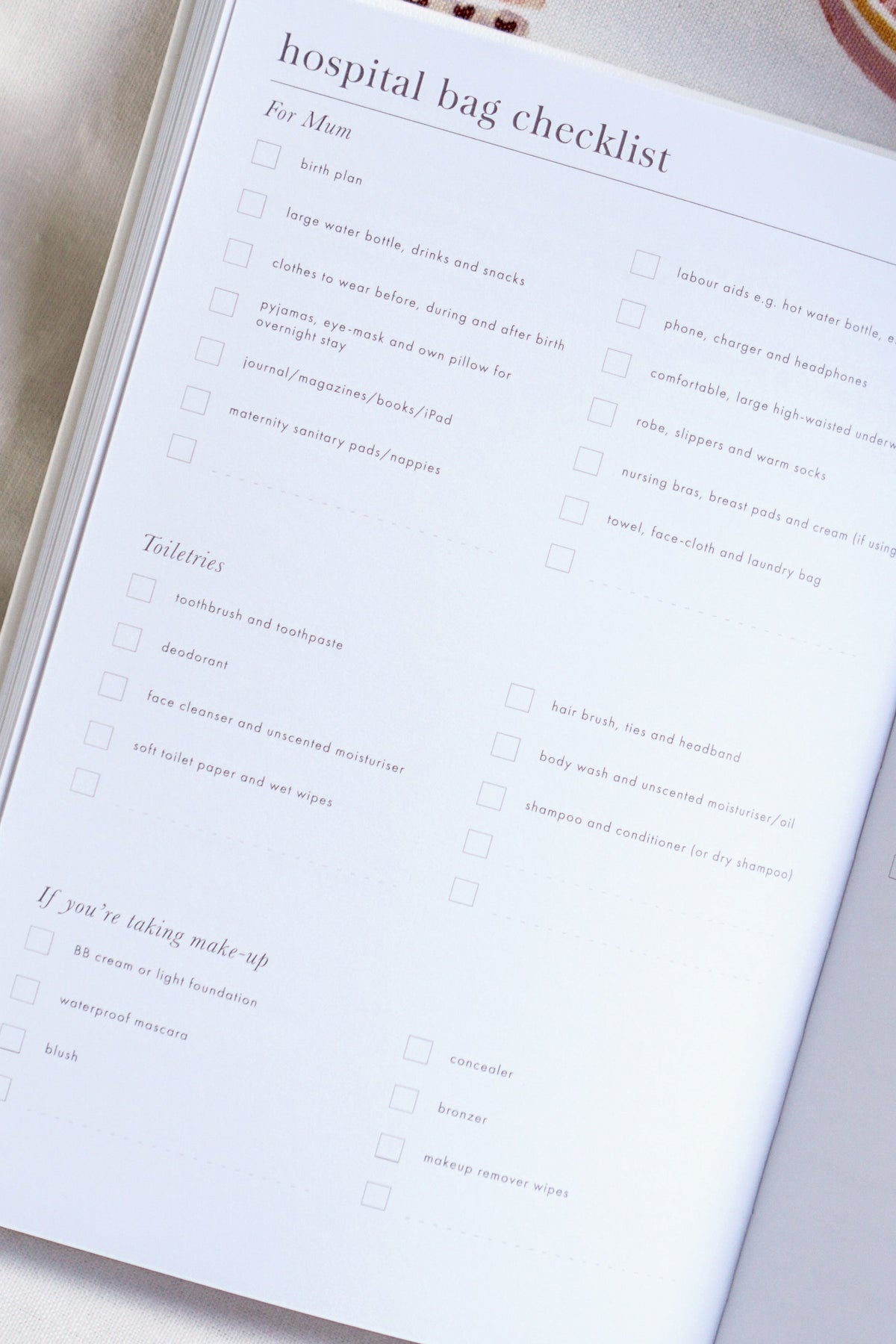 Made With Love - Pregnancy Journal journal Forget Me Not 