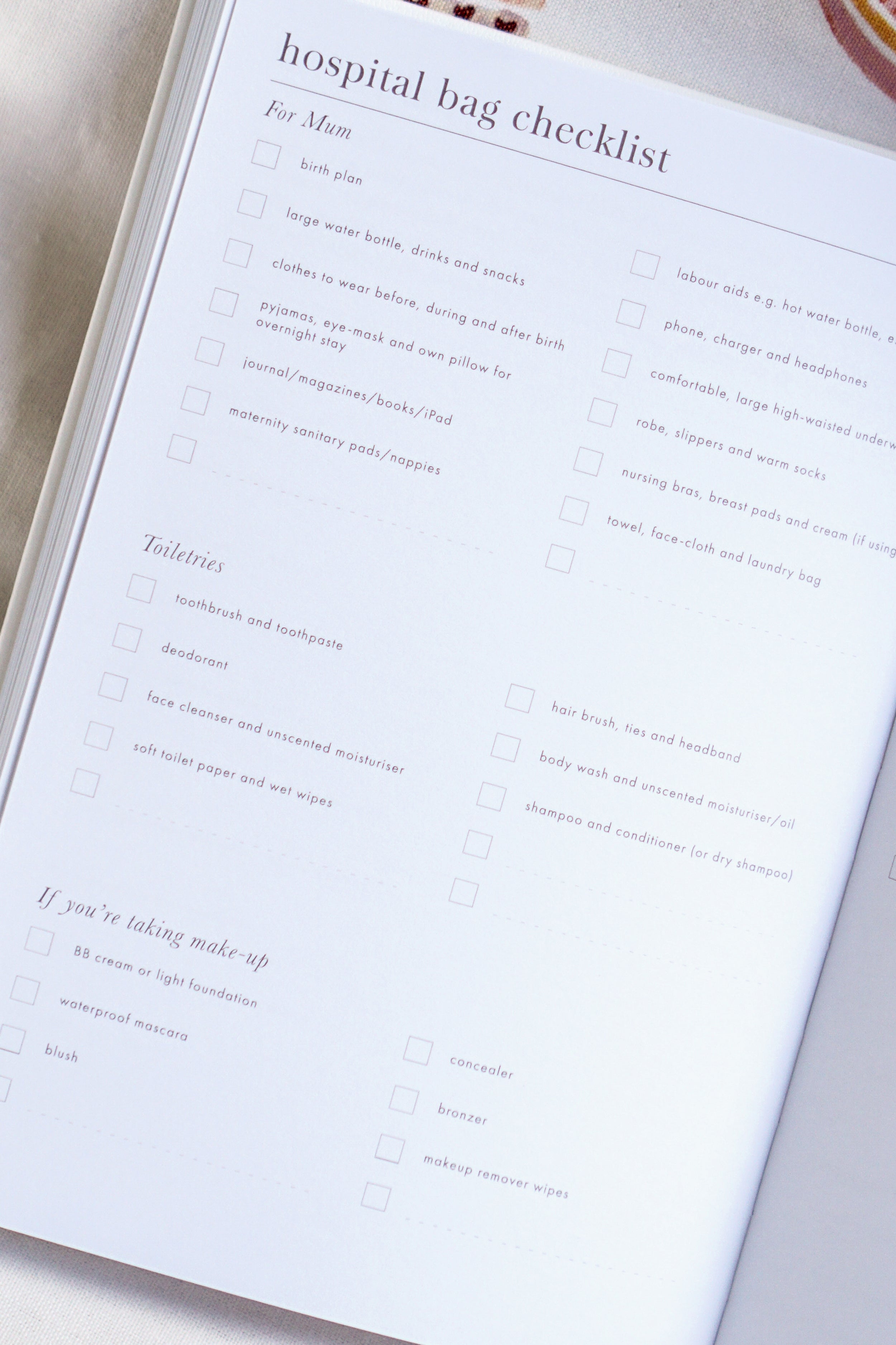 Made With Love - Pregnancy Journal journal Forget Me Not 