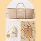 Rope Moses Basket + Sheet + Mattress Protector Bundle Kiin ® Eucalypt 