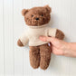 Teddy Bear Plush Toy And The Little Dog Laughed 