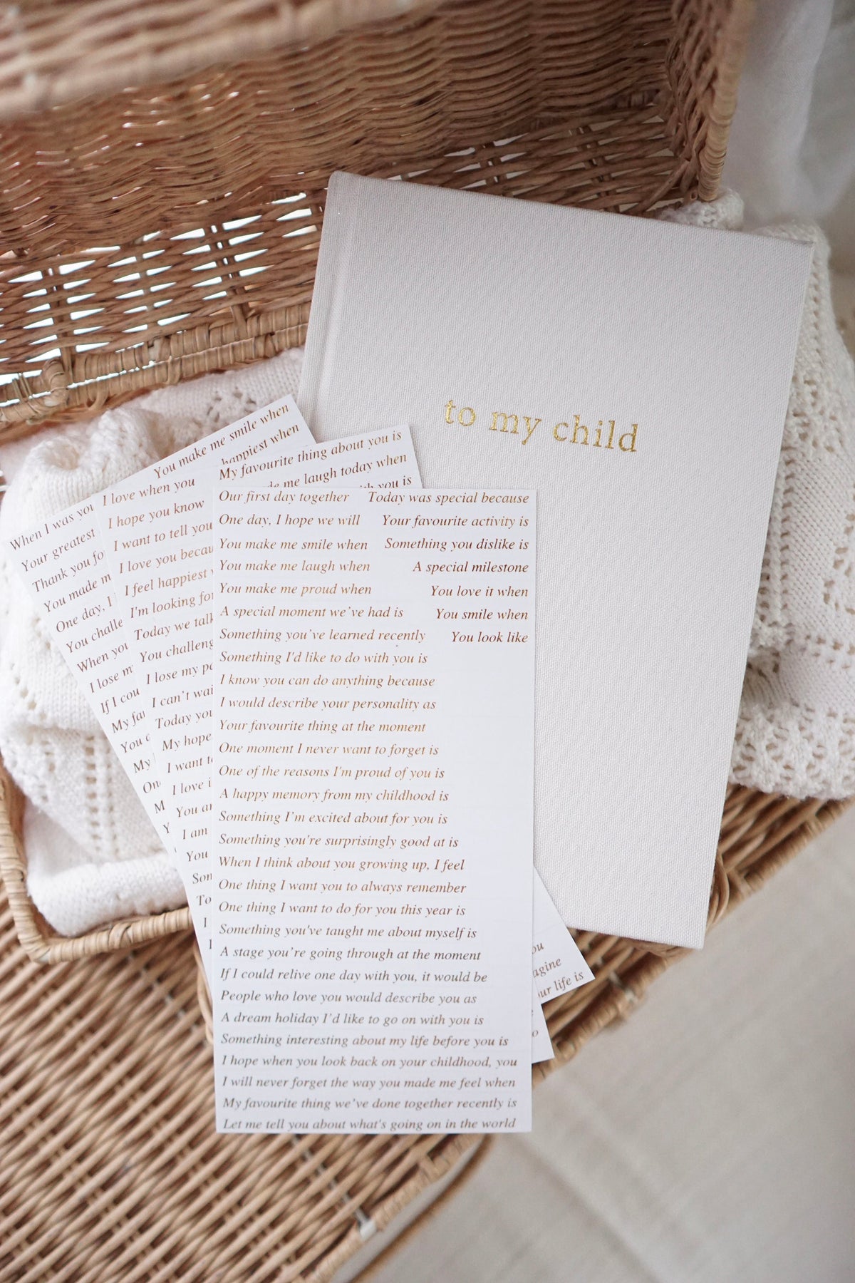 To My Child - Childhood Journal & Baby Book journal Forget Me Not 