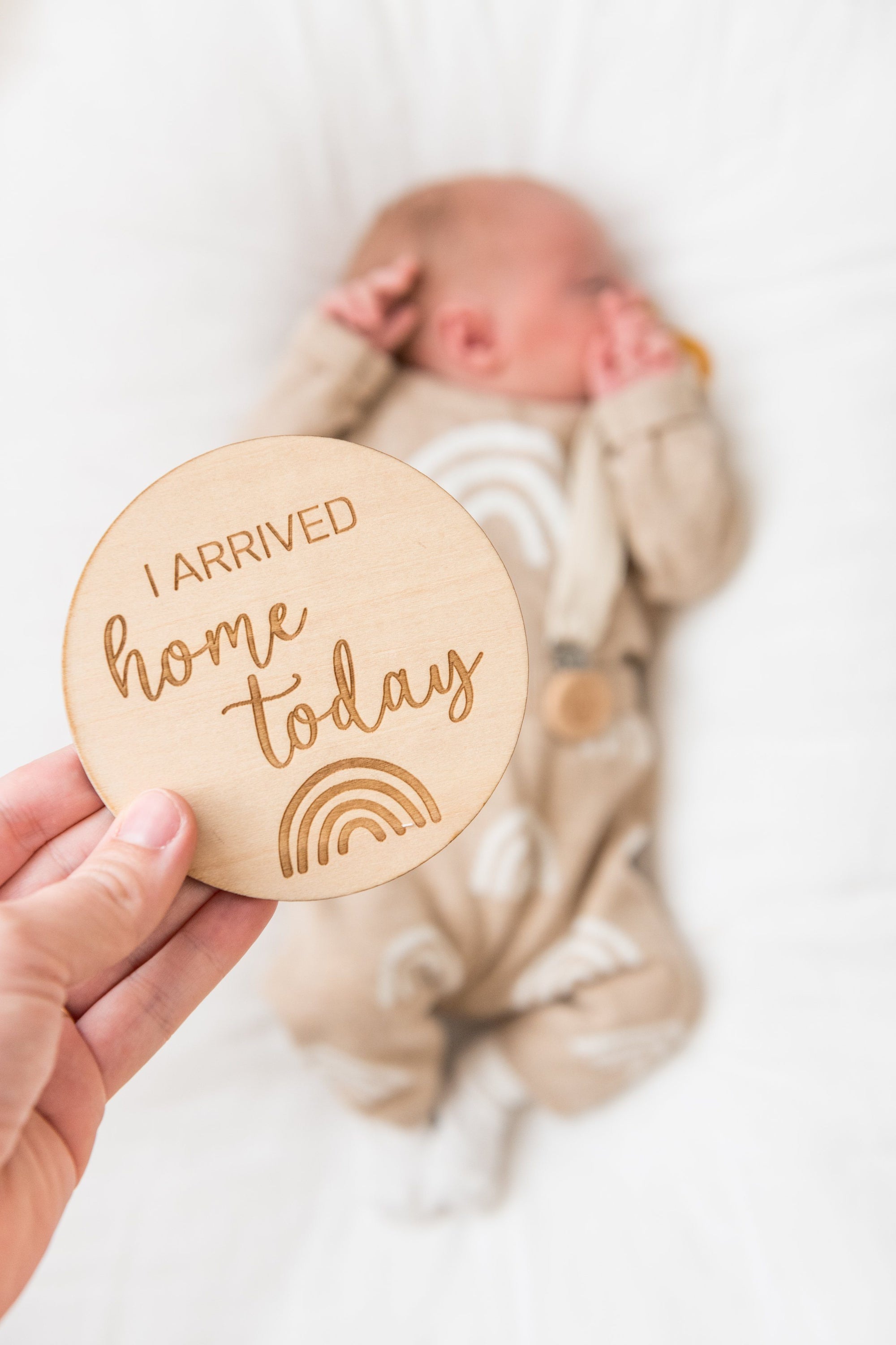 Wooden Milestone Discs Decor Kiin Baby 