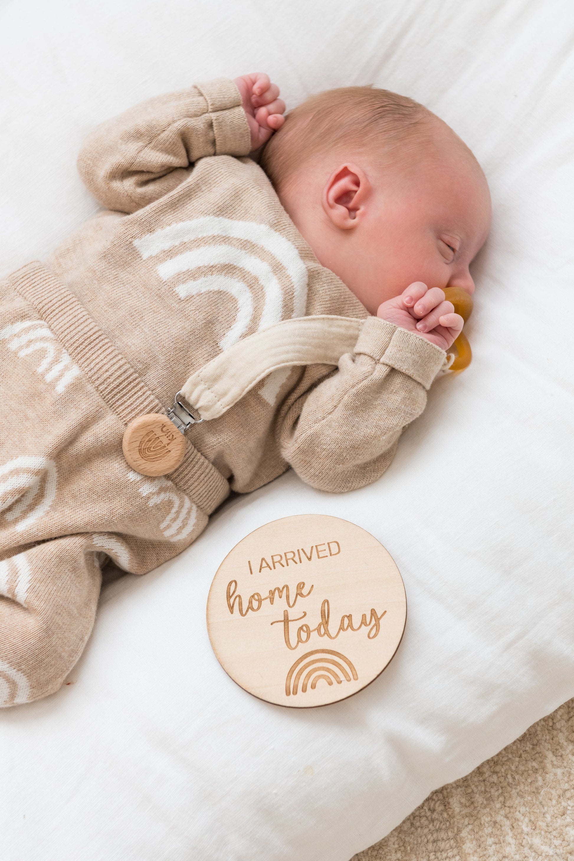 Wooden Milestone Discs Decor Kiin Baby 