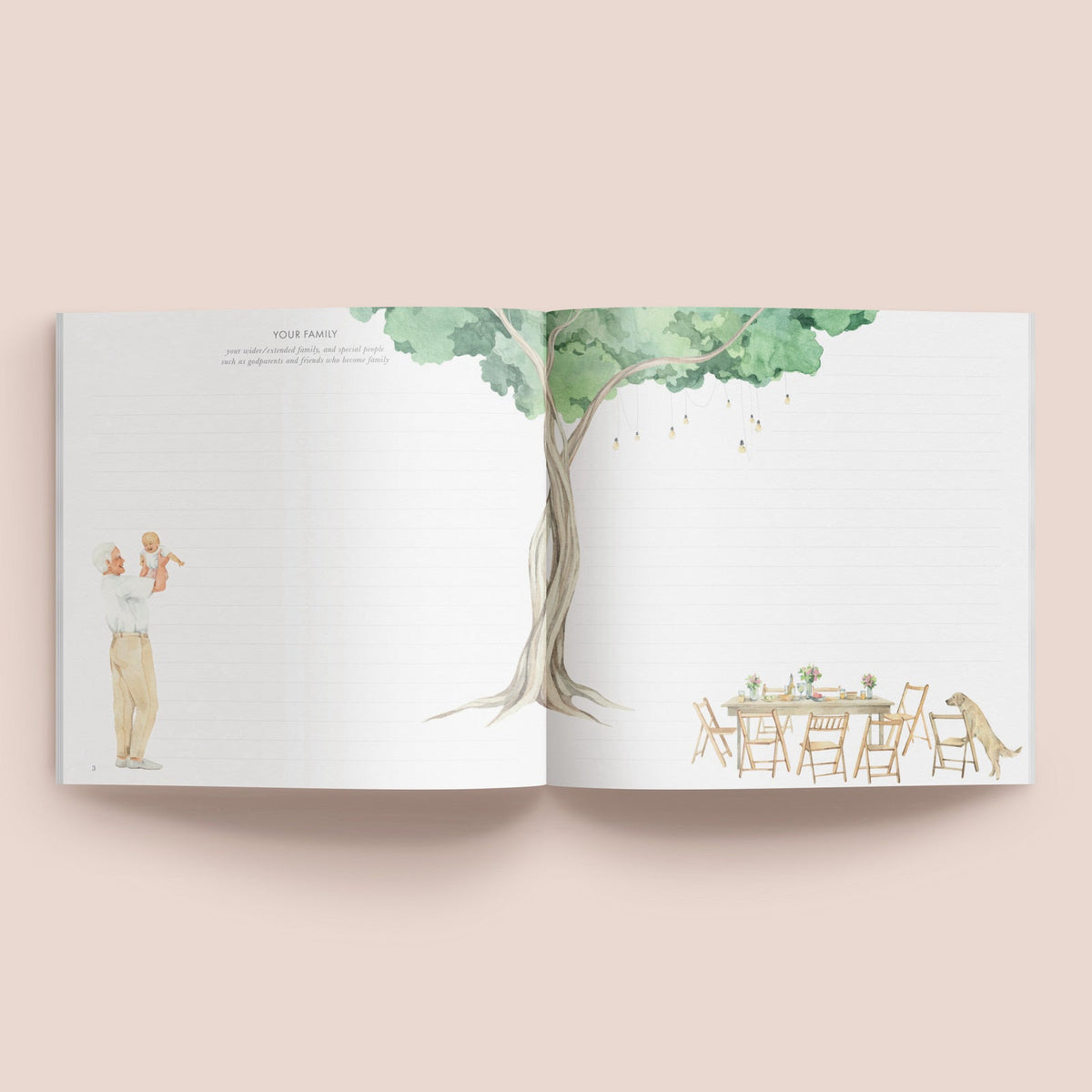 Your First Years | Baby Record Book journal Forget Me Not 