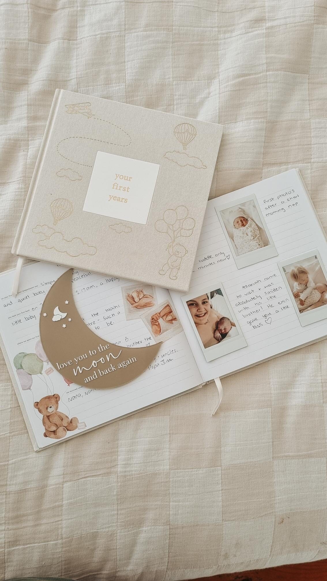 Your First Years | Baby Record Book Journal Forget Me Not 